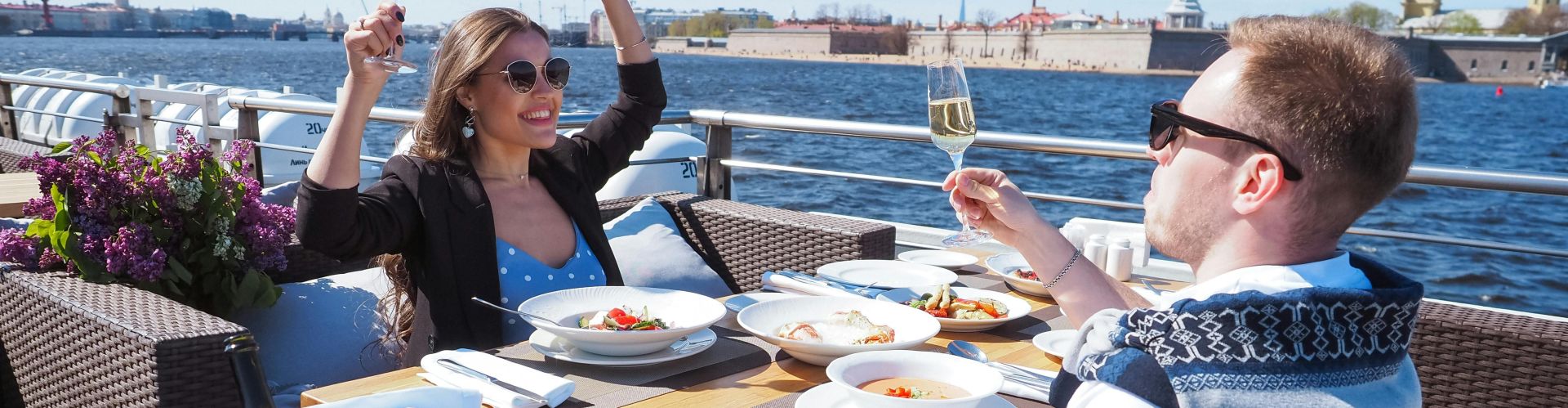 Man and Woman Having a Date on the Boat